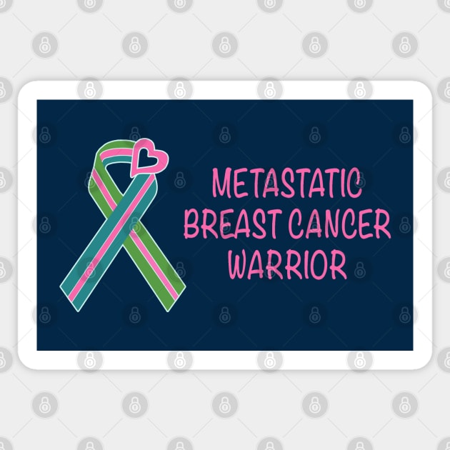 METASTATIC BREAST CANCER WARRIOR Sticker by Trent Tides